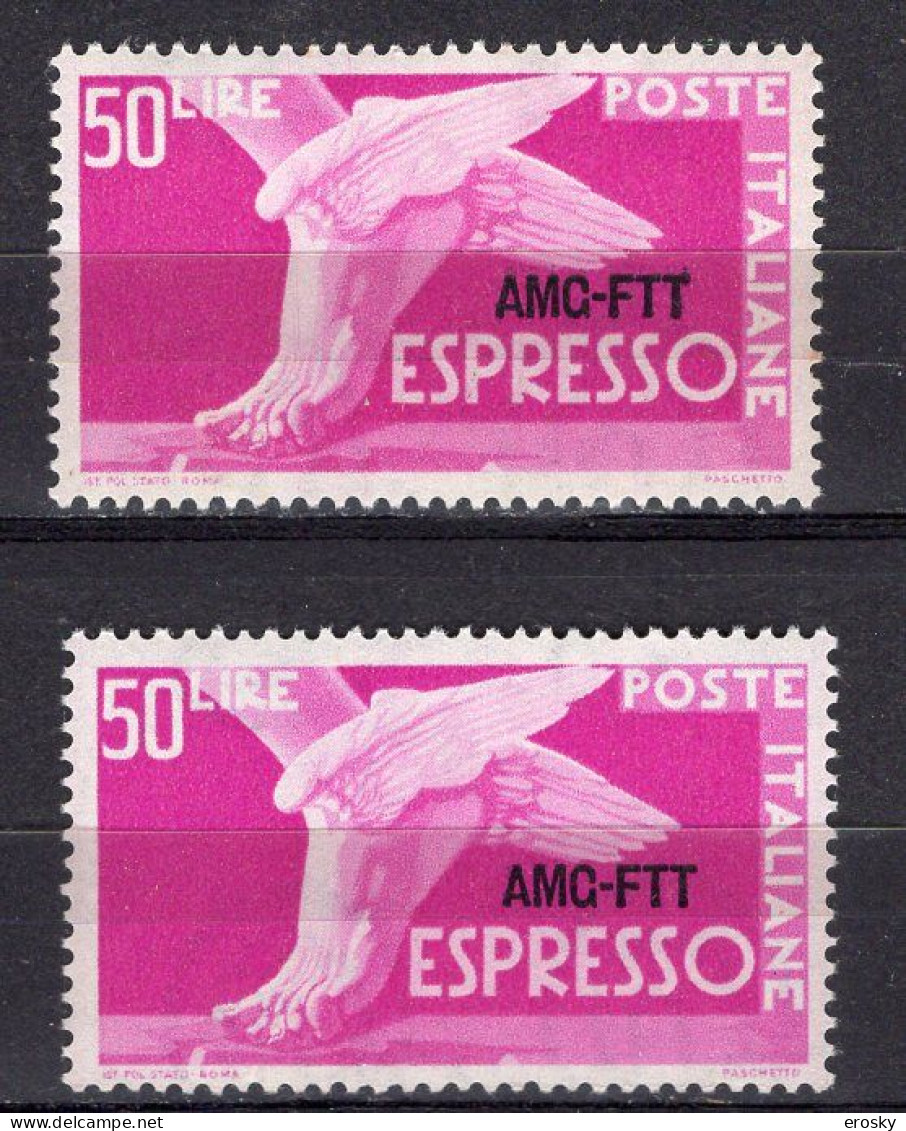 Z6876 - TRIESTE AMG-FTT ESPRESSO SASSONE N°7/7I ** - Express Mail