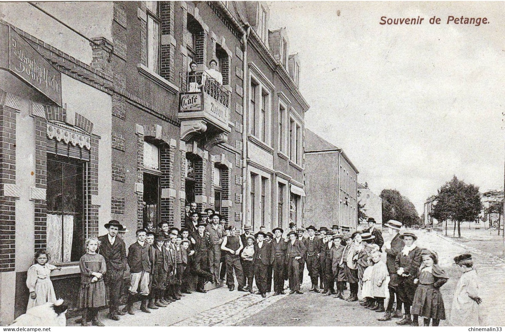 LUXEMBOURG SOUVENIR DE PETANGE TRES BELLE   ANIMATION  9X14 REIMPRESSION DE CARTES ANCIENNES - Pétange