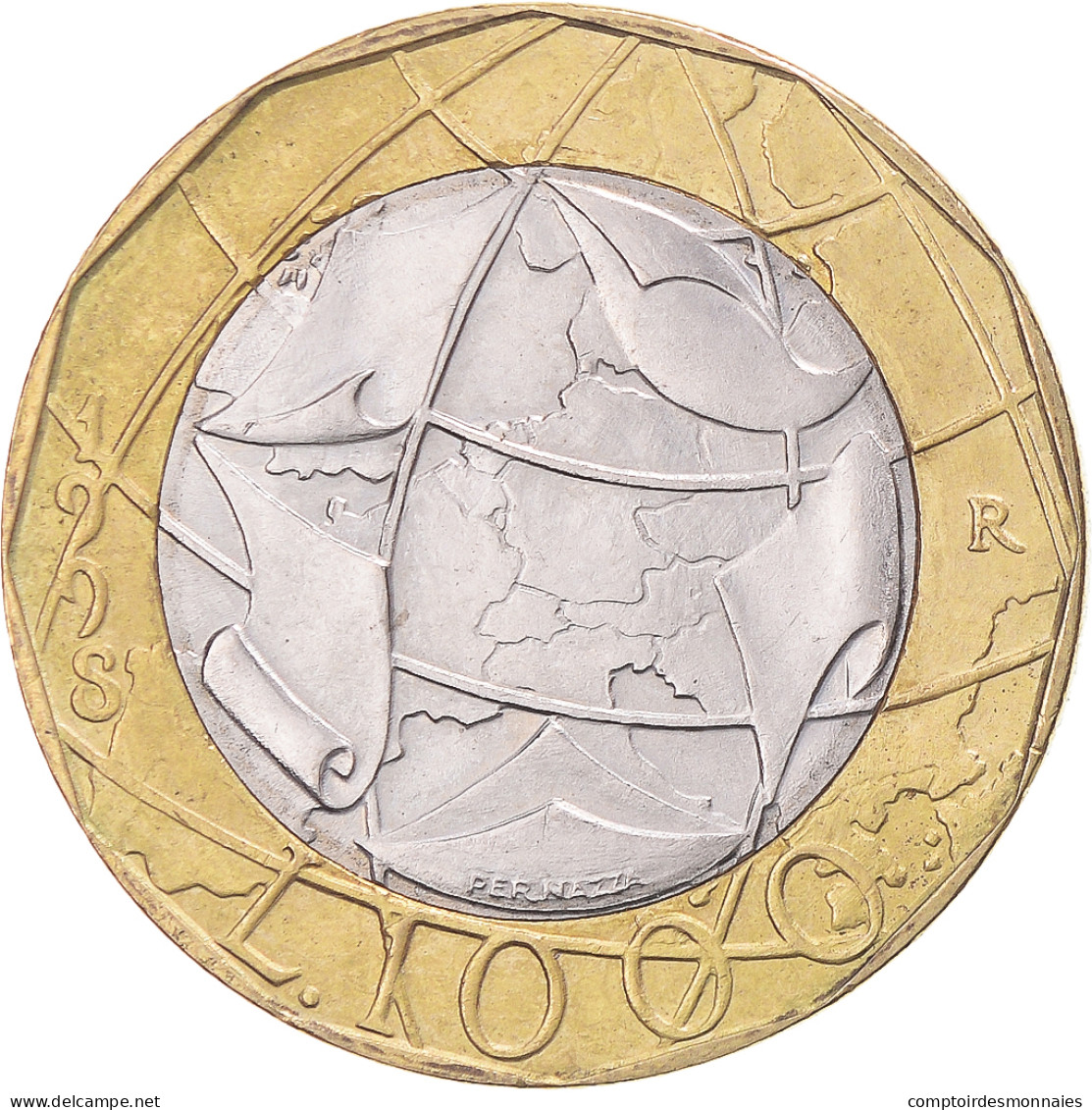 Monnaie, Italie, 1000 Lire, 1998 - 1 000 Liras