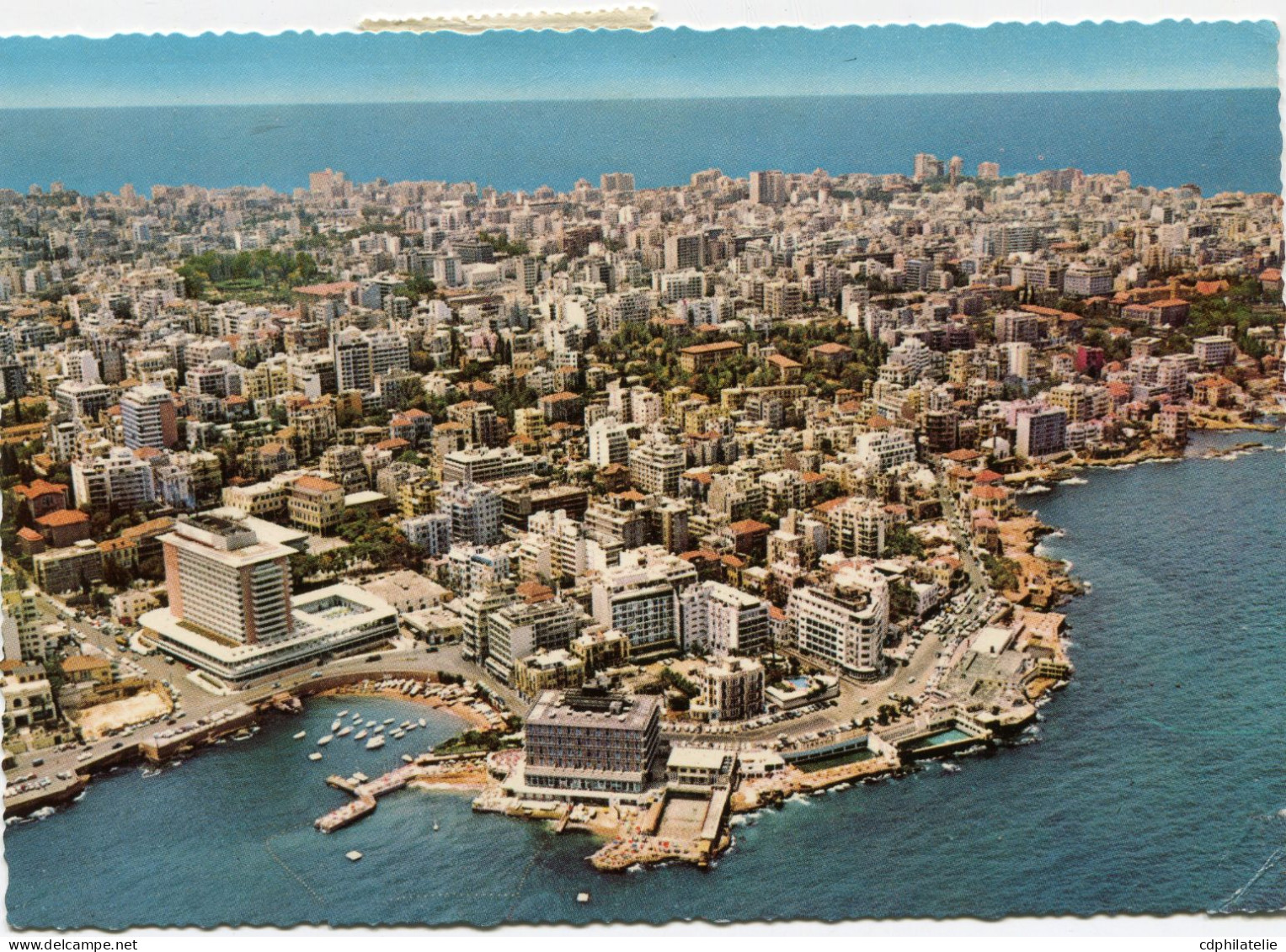 LIBAN CARTE POSTALE PAR AVION DEPART BEYROUTH ?-10-69 POUR LA FRANCE - Lebanon