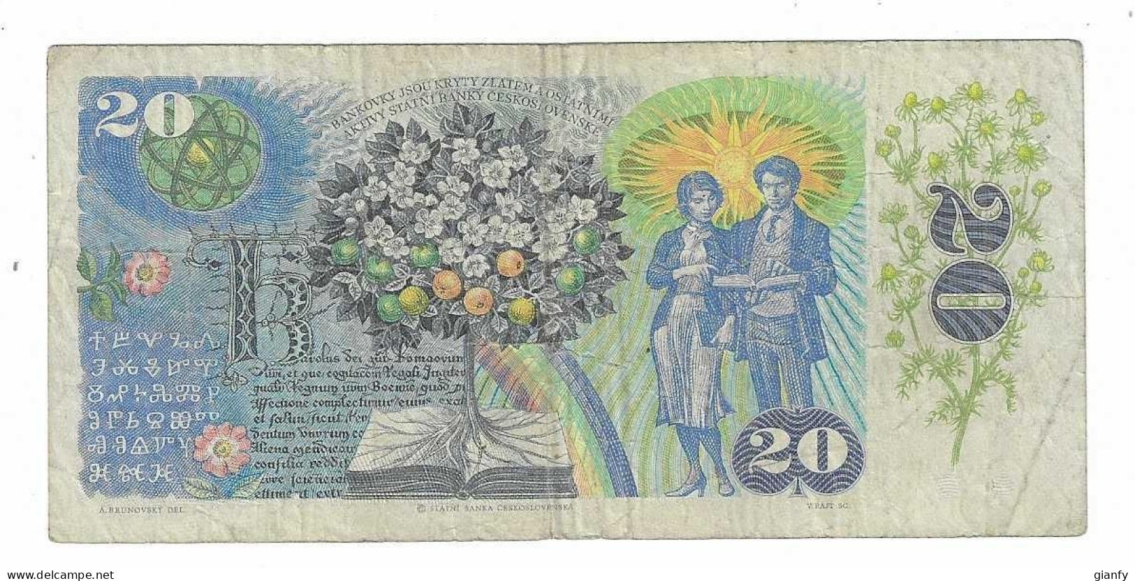 CECOSLOVACCHIA 20 KORUN 1988 - Czechoslovakia