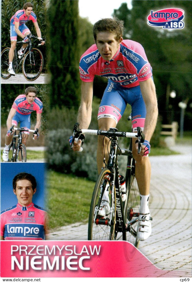 Carte Cyclisme Cycling Ciclismo サイクリング Format Cpm Equipe Cyclisme Pro Lampre - ISD 2011 Przemyslaw Niemiec Pologne Sup.E - Ciclismo