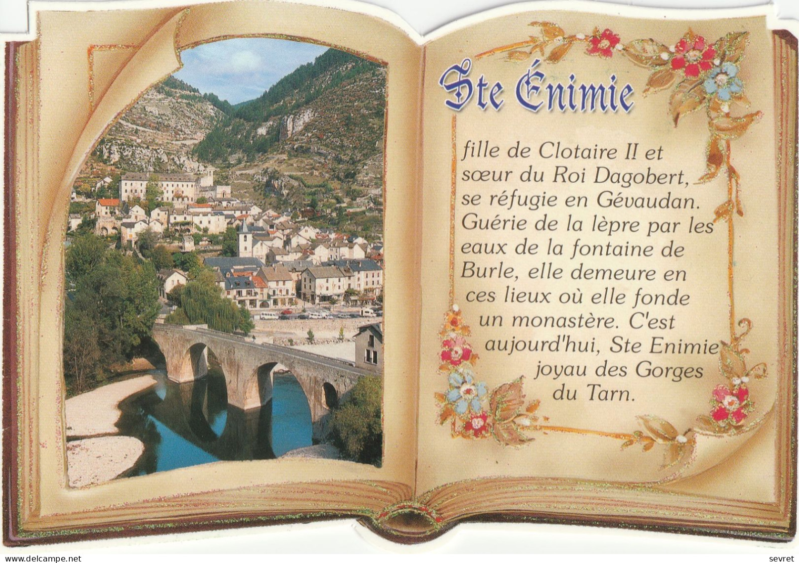 SAINTE-ENIMIE. - Carte-Livre - Andere & Zonder Classificatie