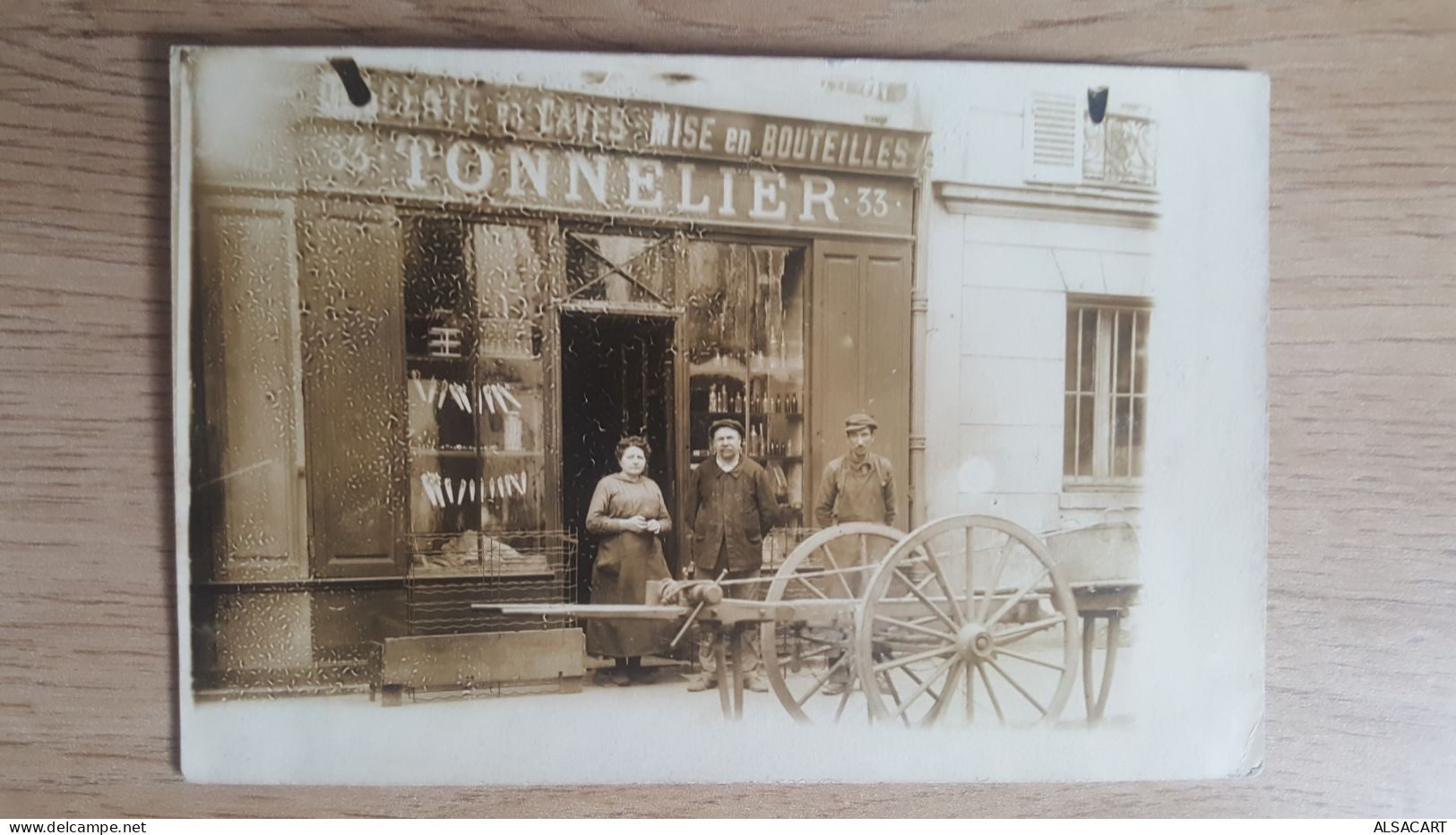 Carte Photo Paris 4 Ieme , Tonnelier , Maison Chevaudrey Thierry Succ , 33 Rue Des Francs Bourgeois - Other & Unclassified