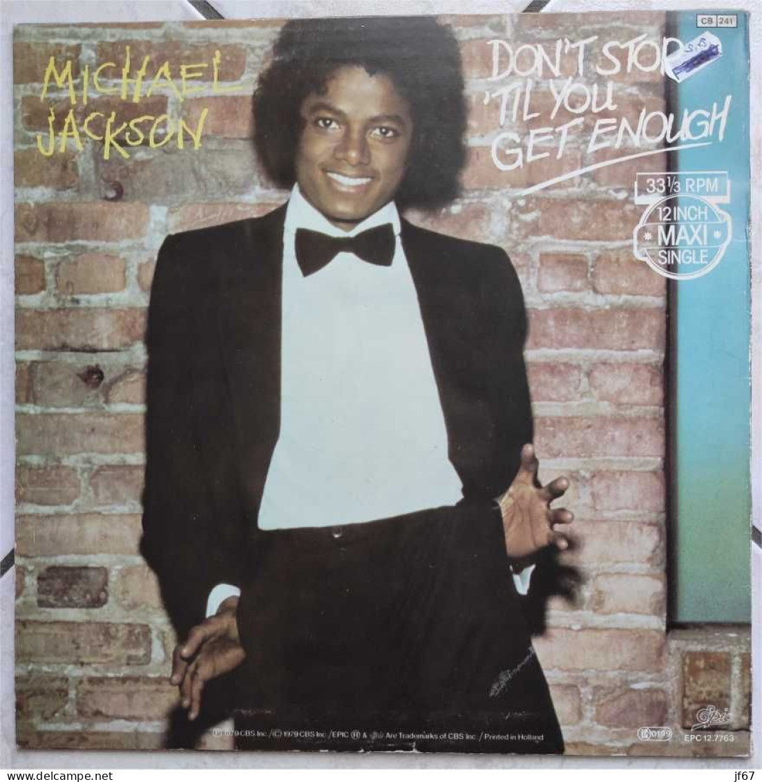 Michael Jackson - Don't Stop 'til You Get Enough (1979) Maxi 33T - Formats Spéciaux