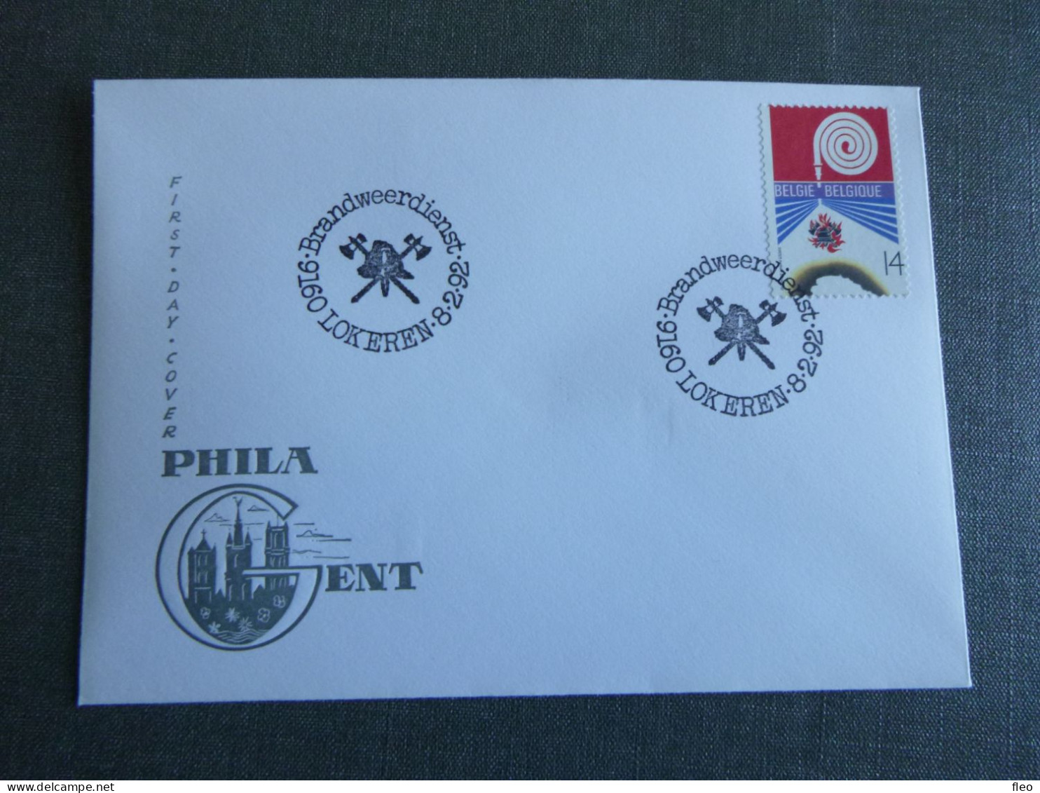 1992 2443 FDC (Lokeren)  : Brandbestrijding - 1991-2000