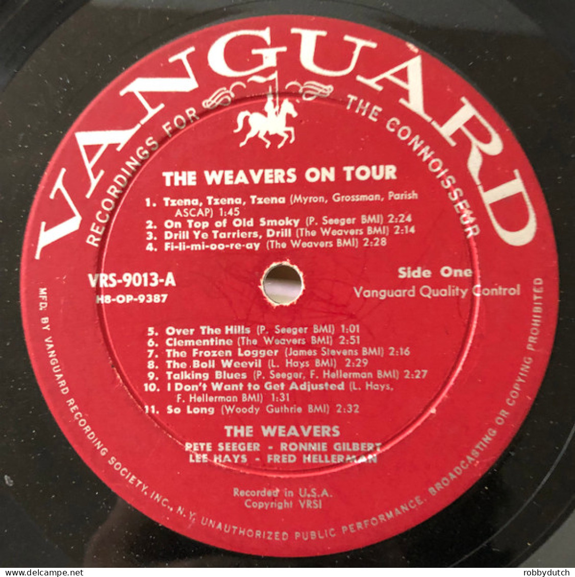 * LP *  THE WEAVERS ON TOUR (USA 1957 Live) - Country En Folk