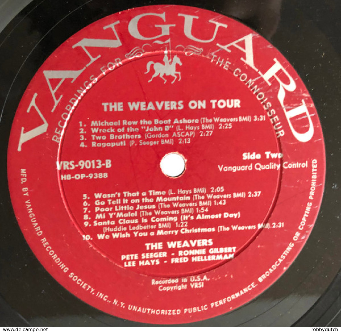 * LP *  THE WEAVERS ON TOUR (USA 1957 Live) - Country En Folk