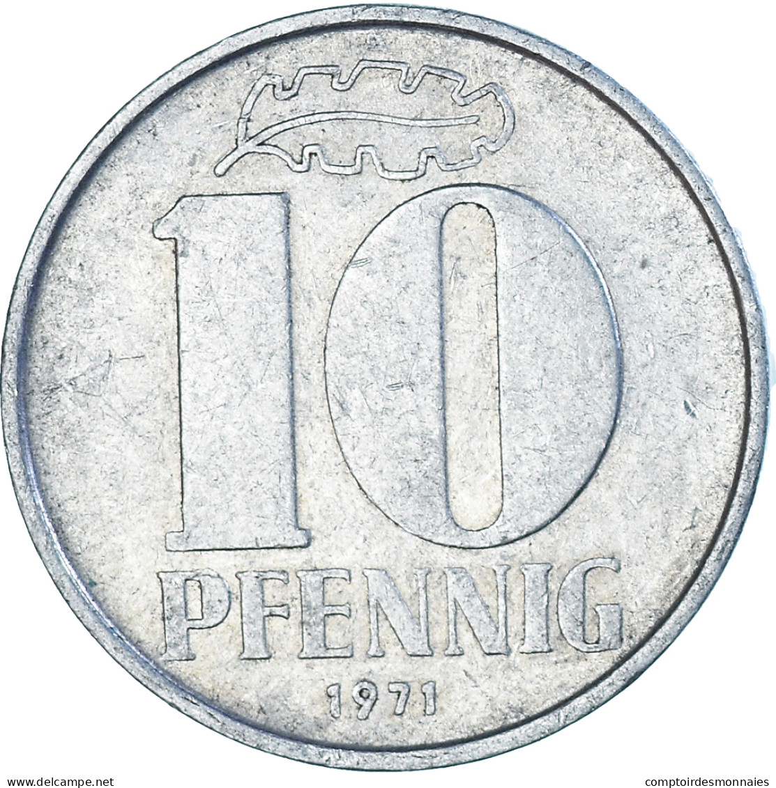 Monnaie, République Démocratique Allemande, 10 Pfennig, 1971 - 10 Pfennig