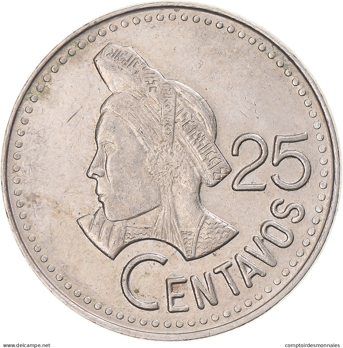 Monnaie, Guatemala, 25 Centavos, 1989 - Guatemala