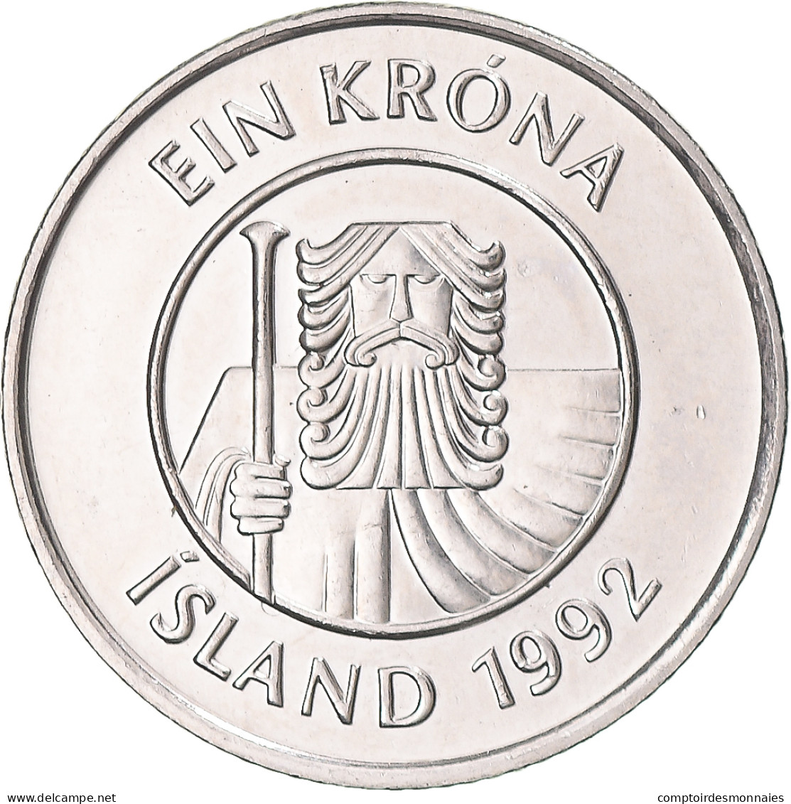 Monnaie, Islande, Krona, 1992 - Island