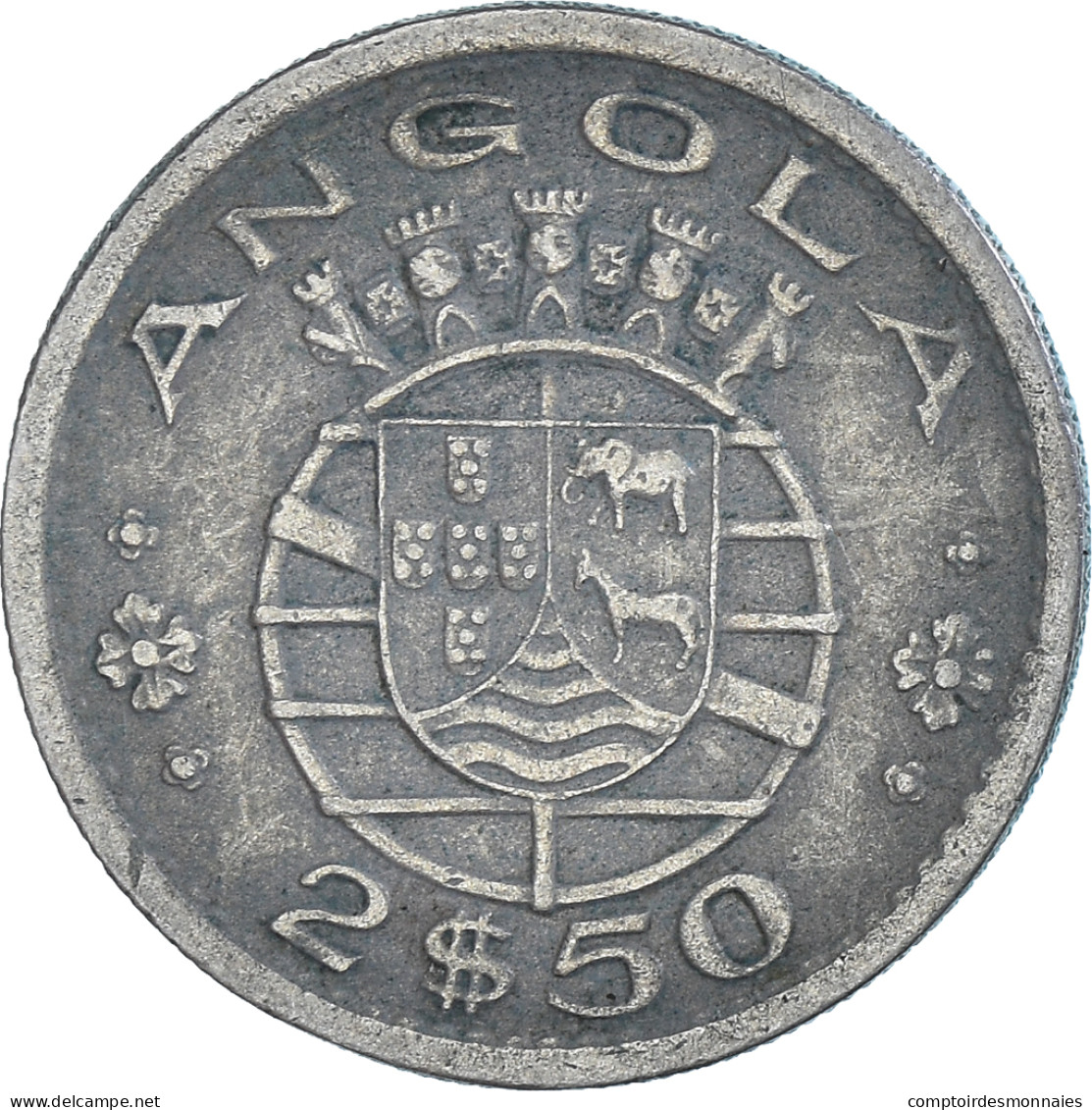Monnaie, Angola, 2-1/2 Escudos, 1968 - Angola