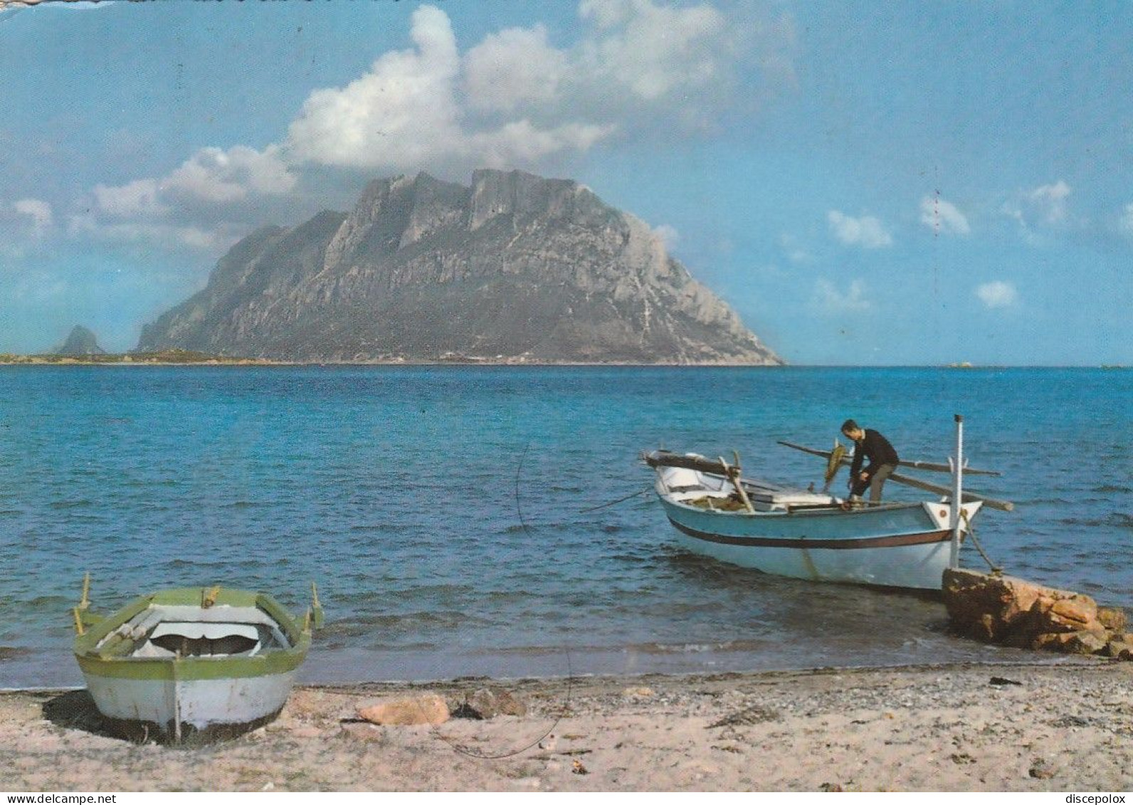 W6824 Olbia (Sassari) - Isola Di Tavolara - Panorama - Barche Boats Bateaux / Viaggiata 1964 - Olbia