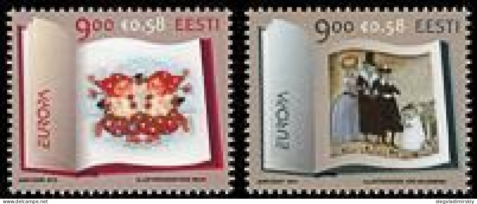 Estonia Estland 2010 Europa CEPT Children Books Set Of 2 Stamps Mint - 2010