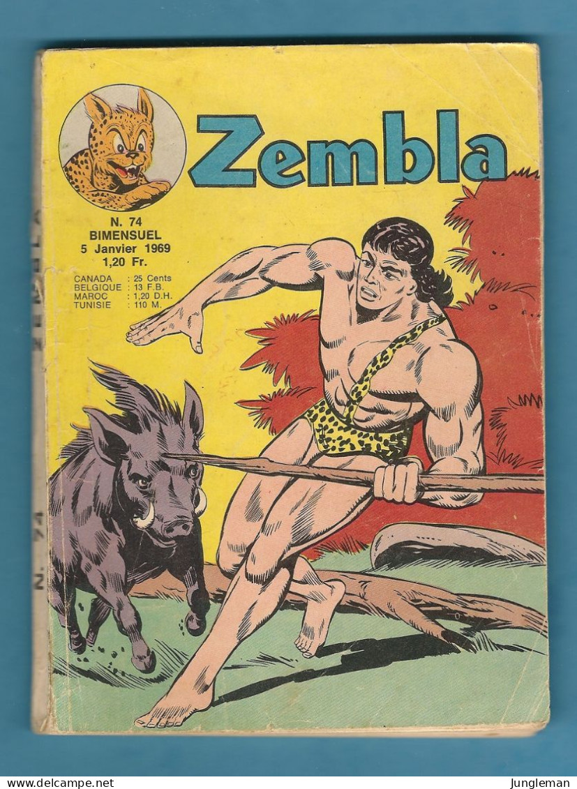 Zembla N° 74 - Avec En + Gun Gallon Et Rakar - Editions LUG à Lyon - Janvier 1969 - BE - Zembla