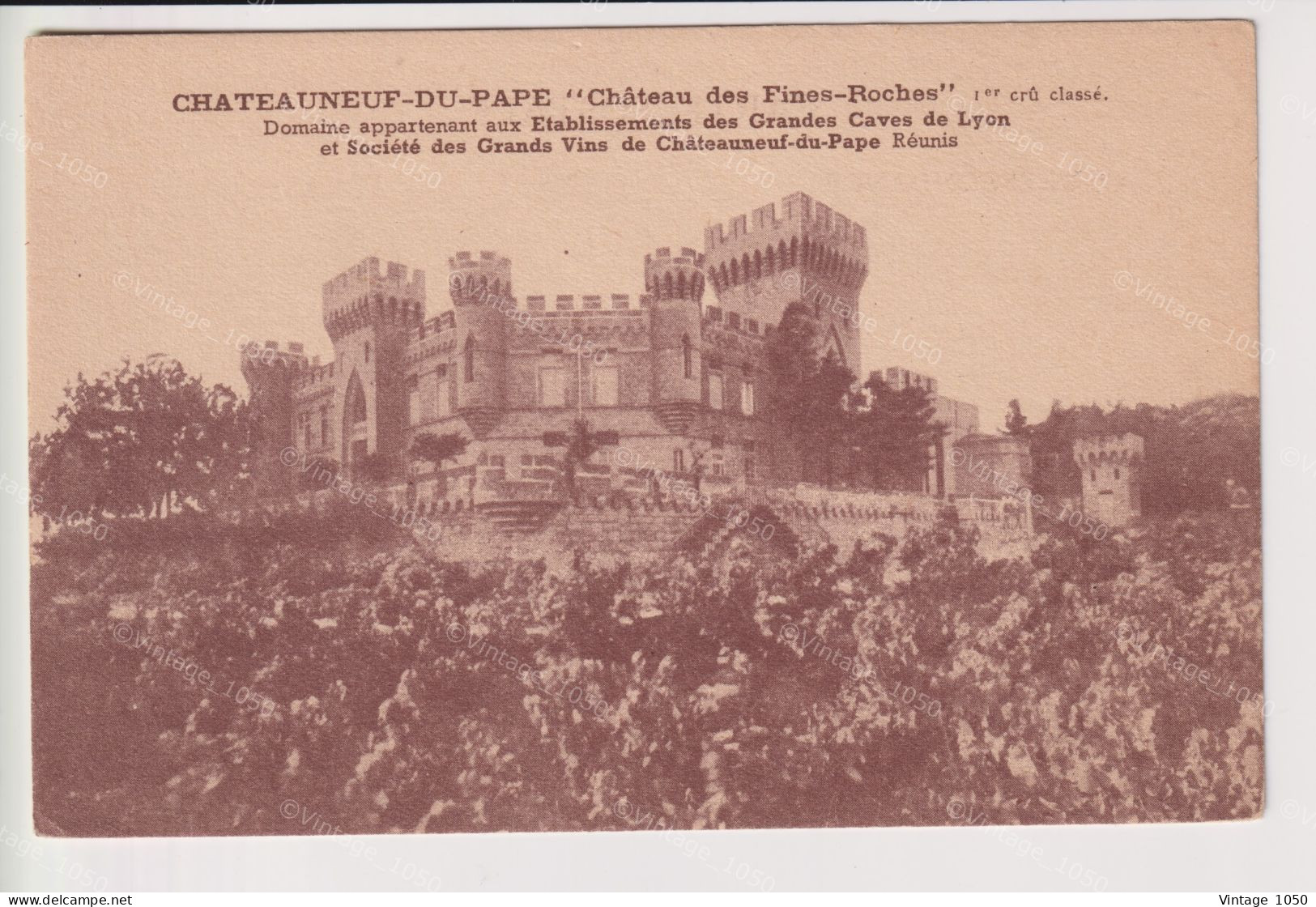 CPA CHATEAUNEUF-DU-PAPE Château Des Fines Roches Circa 1925  +/- 9x14cm #110037 - Chateauneuf Du Pape