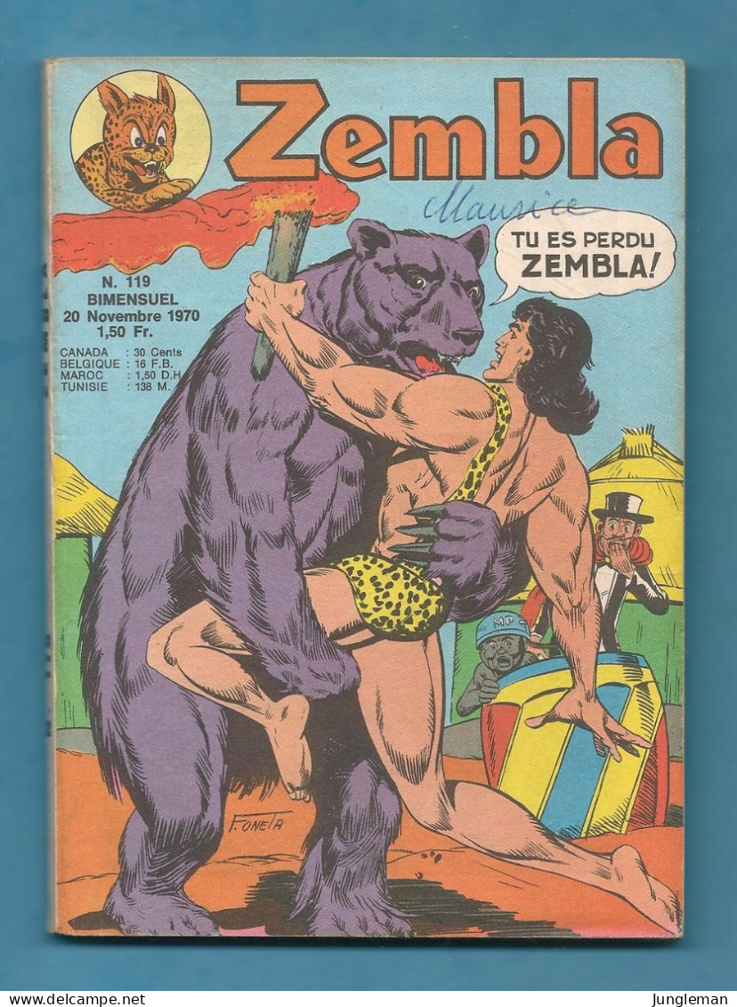 Zembla N° 119 - Editions LUG à Lyon - Novembre 1970 - Avec Aussi Les Cavernicoles Et Dick Demon - BE - Zembla