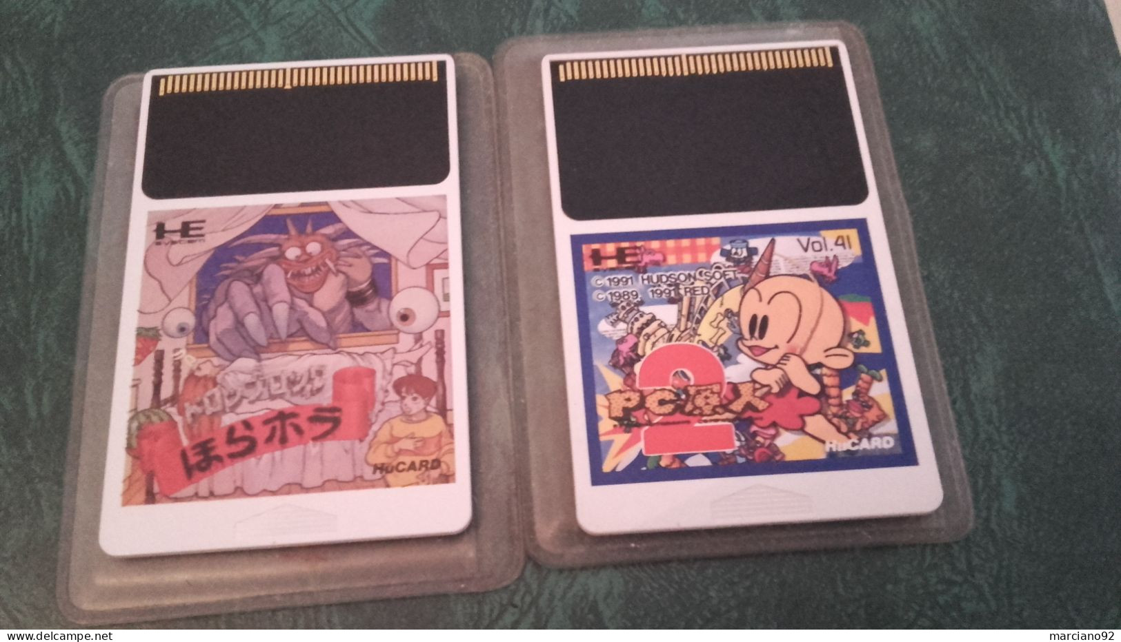 Deux Anciens Jeux  HuCARD D'origine Japan ( Rare) - Sonstige & Ohne Zuordnung