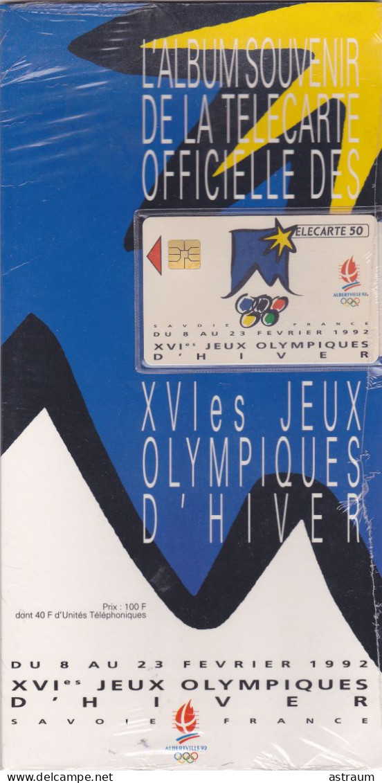 ALBUM SOUVENIR DE LA TELECARTE OFFICIELLE DES XVIe JEUX OLYMPIQUE D'HIVER.. NEUVE SOUS BLISTER.... - Olympische Spiele