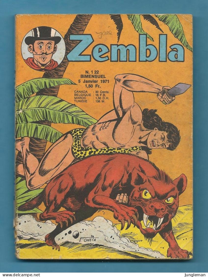 Zembla N° 122 - Editions LUG à Lyon - Janvier 1971 - Avec Aussi Gun Gallon Et Dick Demon - BE - Zembla