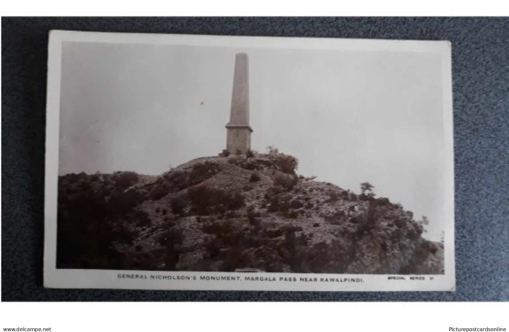 NICHOLSONS MONUMENT RAWALPINDI NORTH WEST FRONTIER PROVINCE  R/P POSTCARD PAKISTAN N.W.F.P.  K.E. MEHRA PESHAWAR - Pakistan