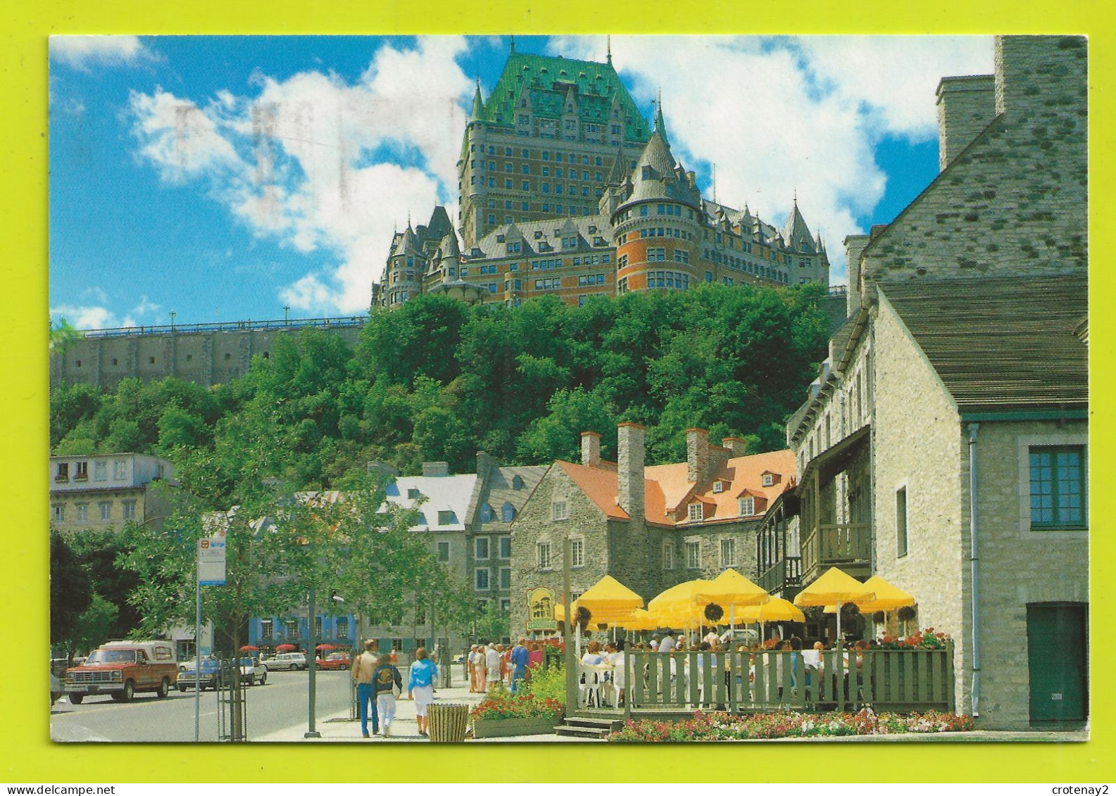 QUEBEC Le Château Frontenac VOIR ZOOM Car Voiture Marque ? En 1997 VOIR DOS - Québec - Château Frontenac