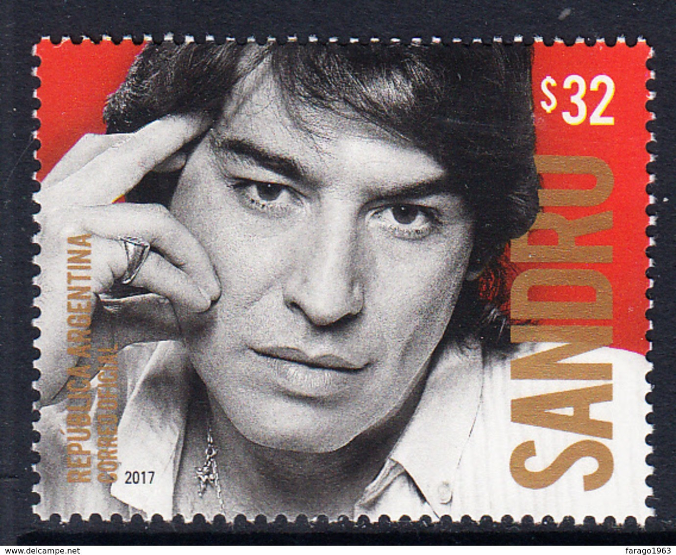 2017 Argentina Sandru Music Complete Set Of 1 MNH - Unused Stamps