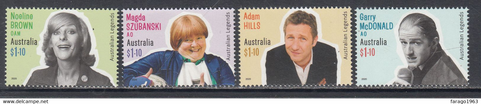 2020 Australia Legends Of Comedy  Complete Set Of 4 MNH @ BELOW FACE VALUE - Mint Stamps