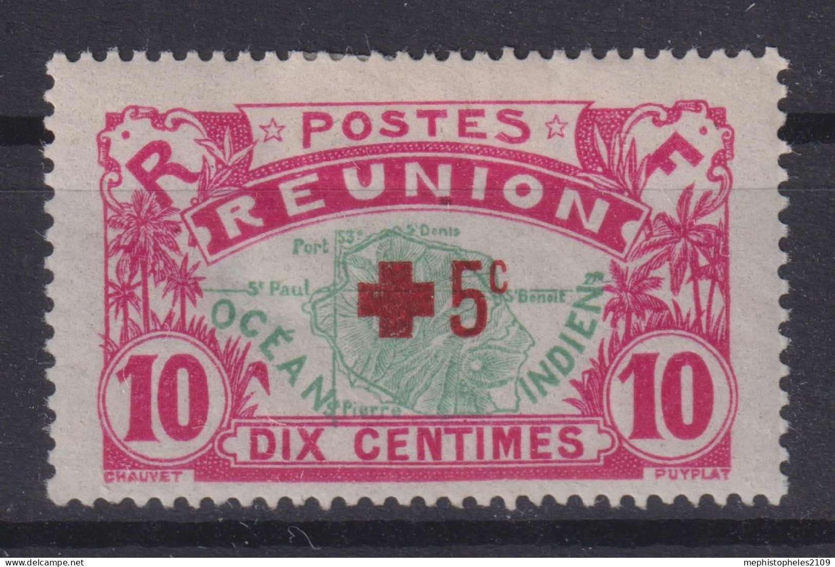 RÉUNION 1915-16 - MLH  - YT 82 - Unused Stamps