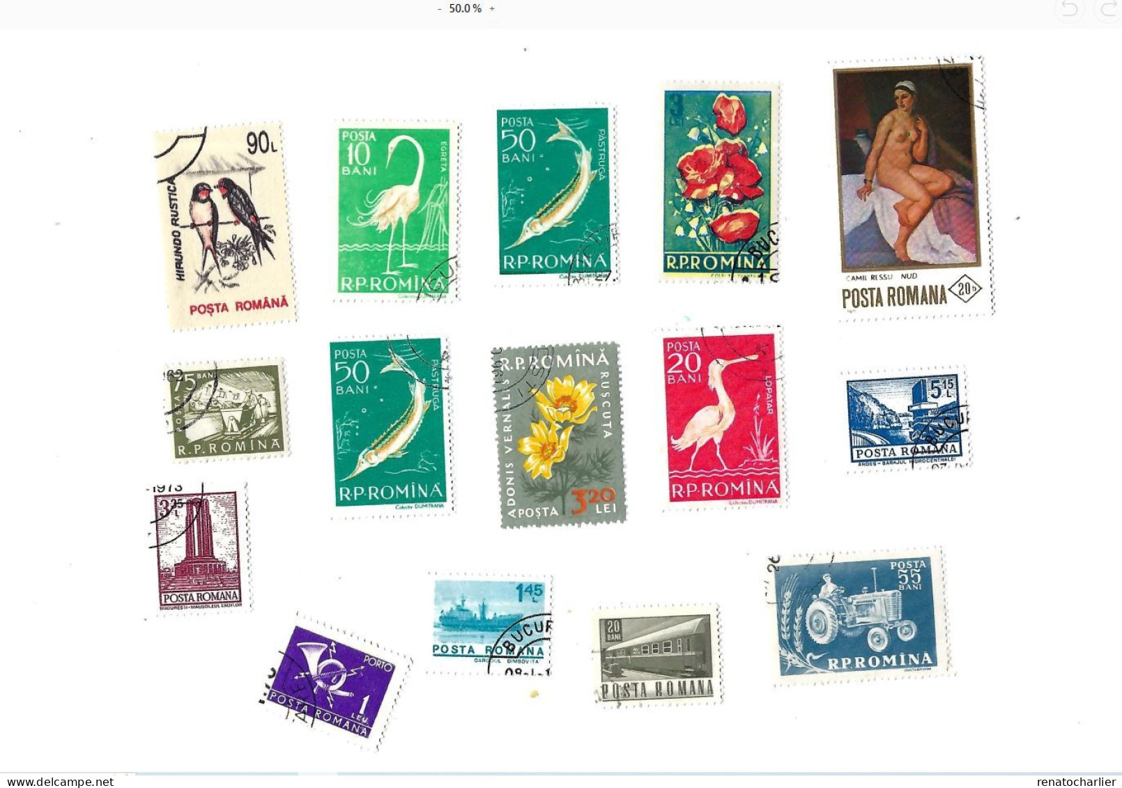 Collection De 80 Timbres Oblitérés. - Sammlungen