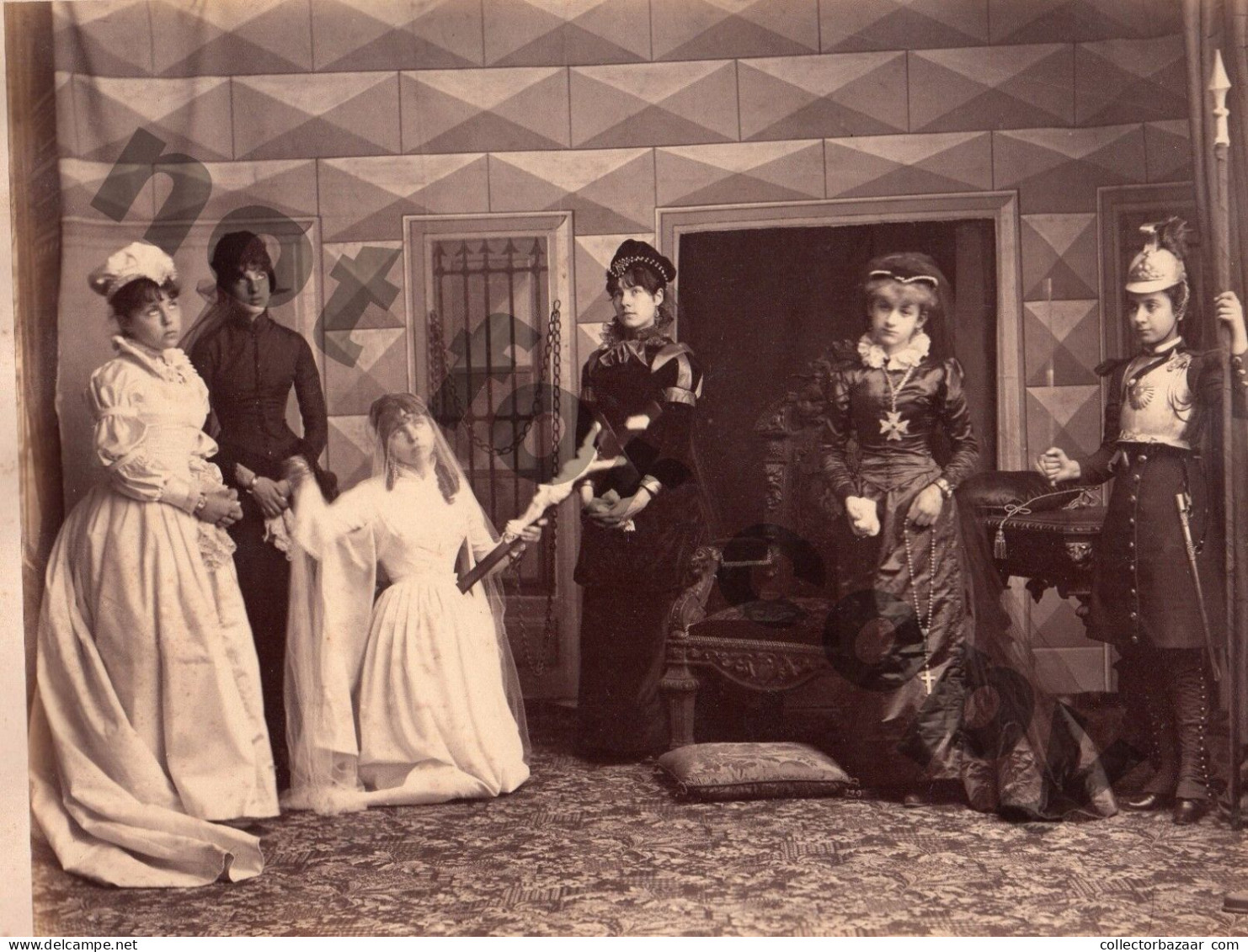 RR 1870 3 photos original Victorian youth Takes the Stage: Children's Theatrical Delights in Early 20th Century Uruguay