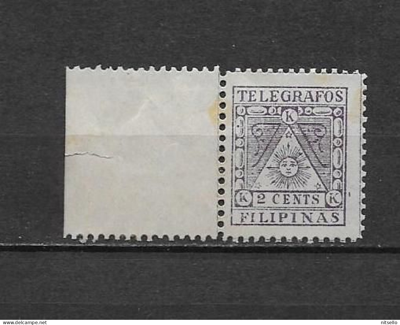 LOTE 2174 D /// (C020) FILIPINAS 1898 TELEGRAFOS NO CATALOGADO  ¡¡¡ OFERTA - LIQUIDATION - JE LIQUIDE !!! - Filippijnen