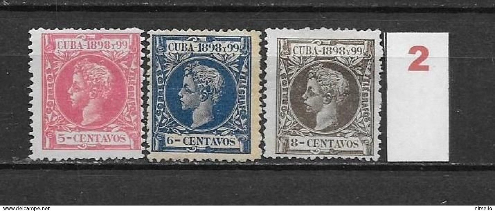 LOTE 2173 C  ///  CUBA 1898  EDIFIL Nº: 159/161  ¡¡¡ LIQUIDACION - LIQUIDATION - JE LIQUIDE !!! - Cuba (1874-1898)