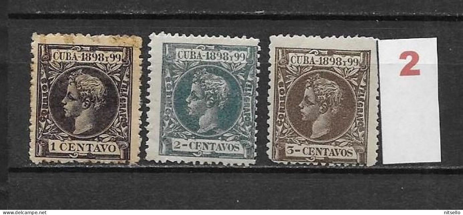 LOTE 2173 C  ///  CUBA 1898  EDIFIL Nº: 159/161   ¡¡¡ LIQUIDACION - LIQUIDATION - JE LIQUIDE !!! - Cuba (1874-1898)