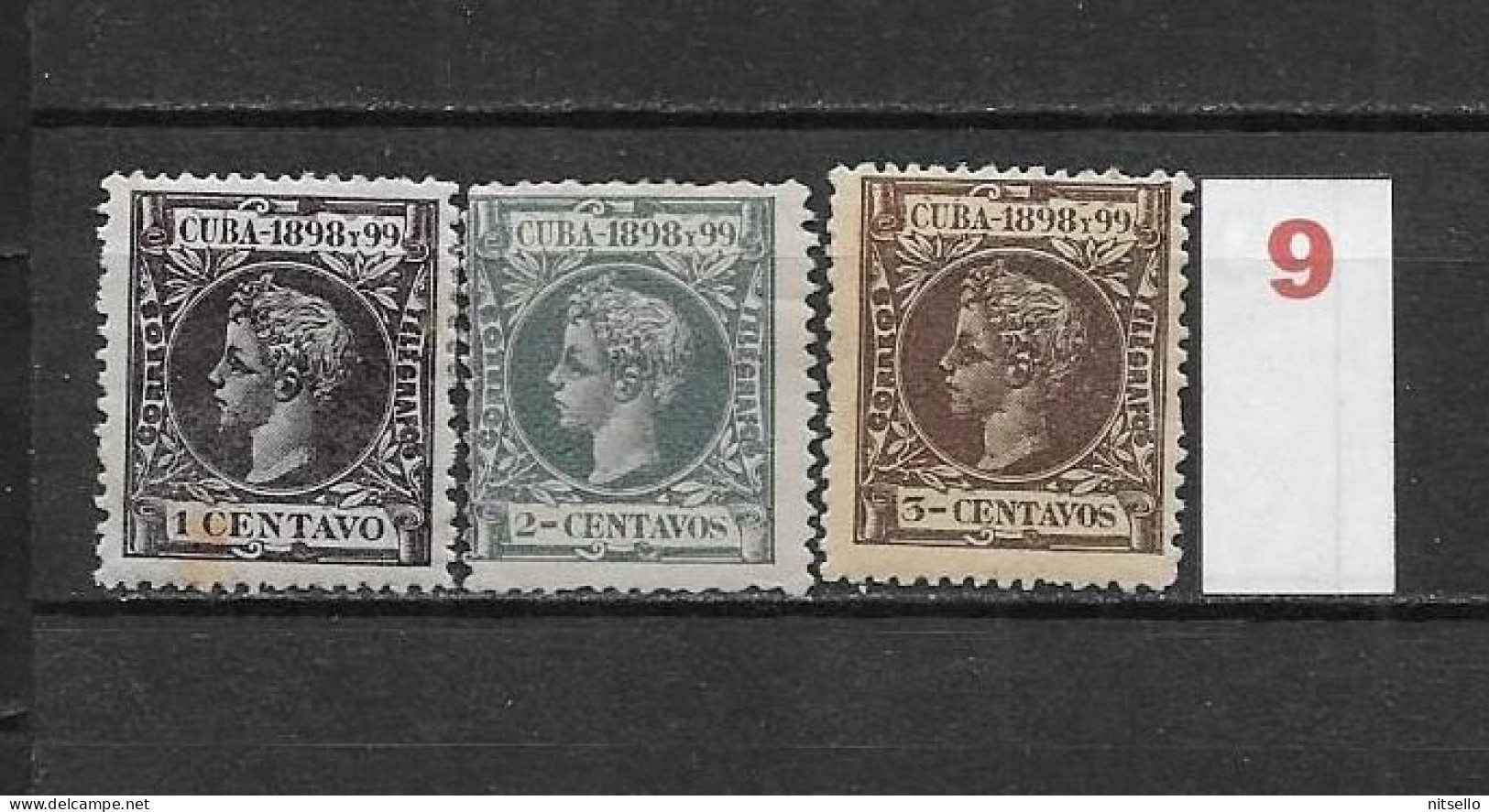 LOTE 2173 C  ///  CUBA 1898  EDIFIL Nº:  159/161  ¡¡¡ LIQUIDACION - LIQUIDATION - JE LIQUIDE !!! - Cuba (1874-1898)