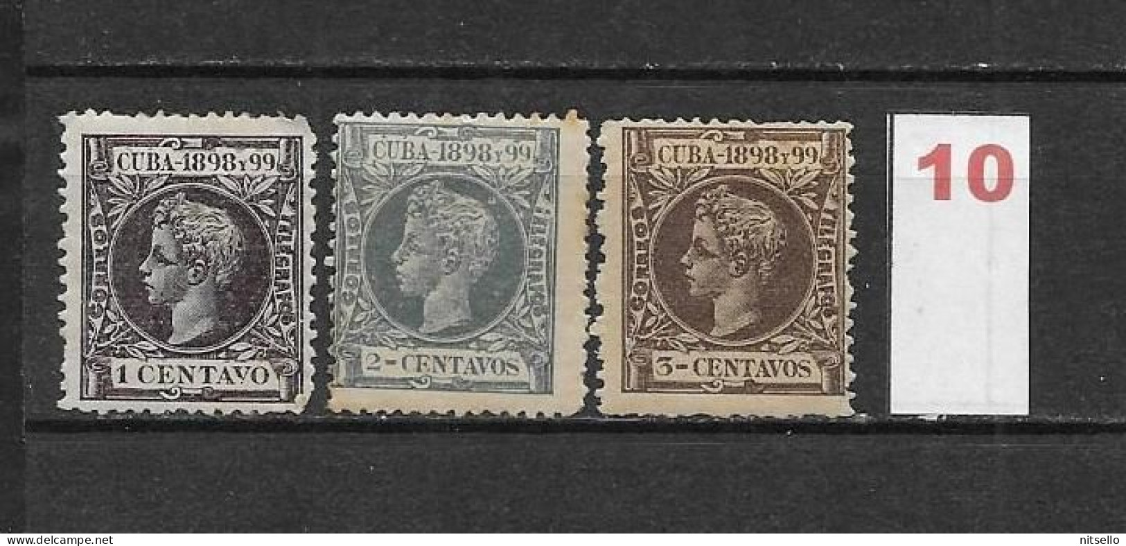 LOTE 2173 C  ///  CUBA 1898  EDIFIL Nº:  159/161  ¡¡¡ LIQUIDACION - LIQUIDATION - JE LIQUIDE !!! - Cuba (1874-1898)