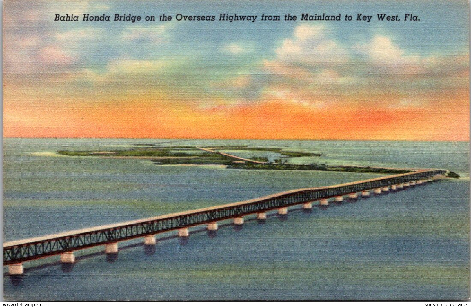 Florida Keys Bahia Honda Bridge Curteich - Key West & The Keys