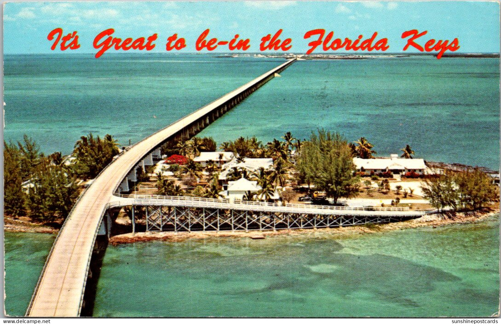 Florida Keys Seven Mile Bridge Over Pigeon Key 1972 - Key West & The Keys