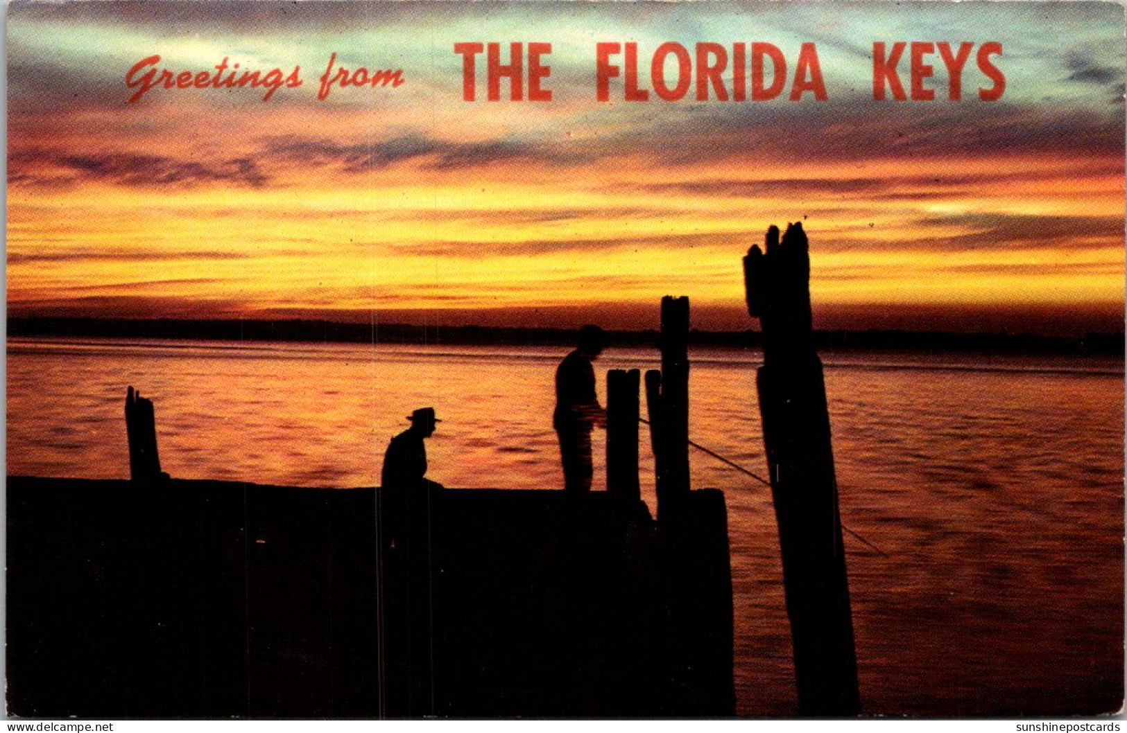 Florida Keys Fishing At Sunset 1969 - Key West & The Keys