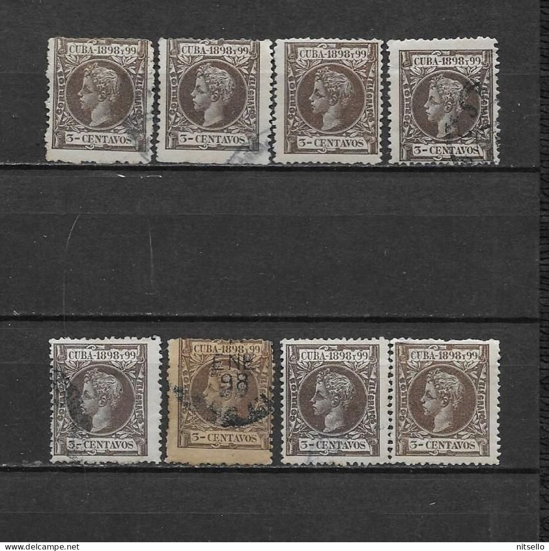 LOTE 2173 C  ///  CUBA 1898  EDIFIL Nº: 161 VARIEDADES DE COLOR  ¡¡¡ LIQUIDACION - LIQUIDATION - JE LIQUIDE !!! - Kuba (1874-1898)