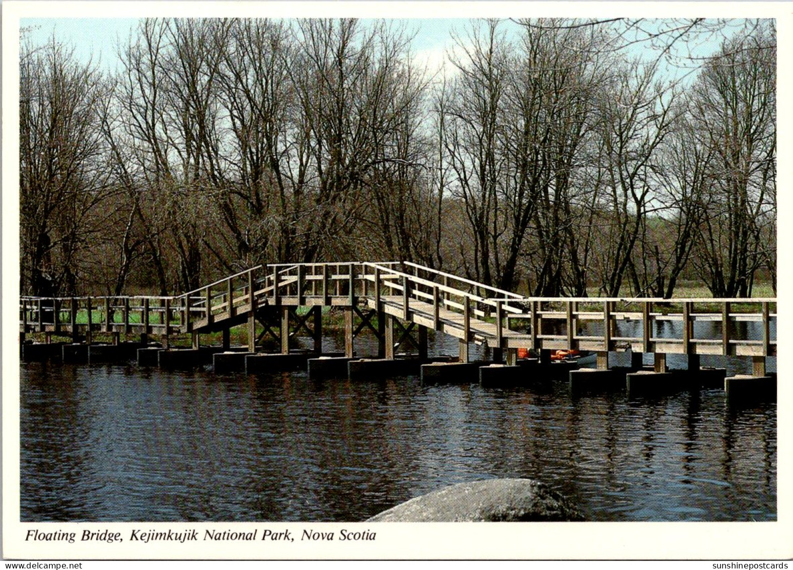 Canada Nova Scotia Kejimkujik National Park Floating Bridge - Sonstige & Ohne Zuordnung