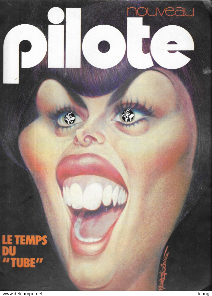 BD PILOTE 1973 NUMERO 737, LE TEMPS DU TUBE ( MIREILLE MATHIEU ) STONE ET CHARDEN, LECONTE, GRAMMAT, BELLE PUB RENAULT 4 - Pilote