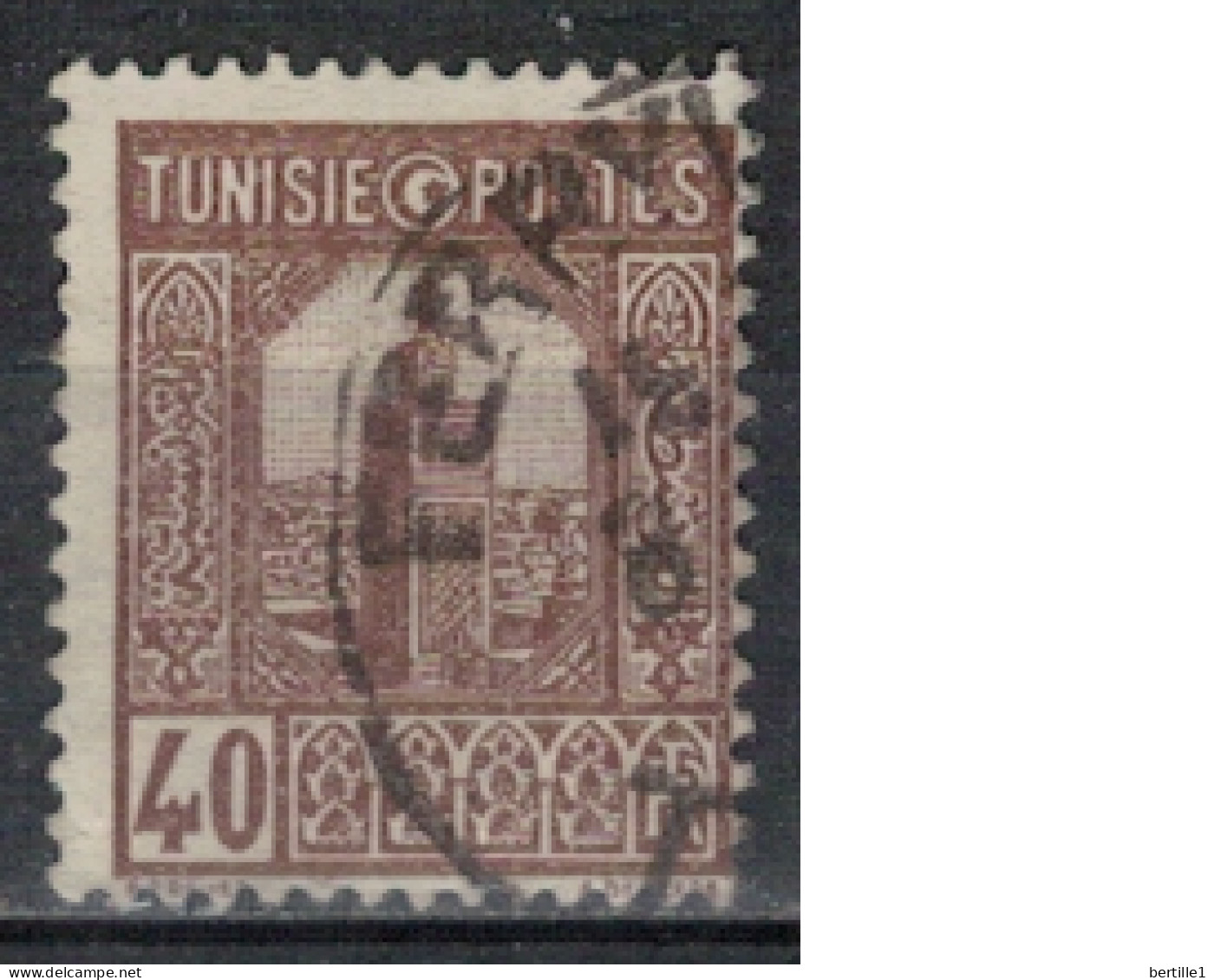 TUNISIE             N° YVERT  :  170 ( 4 ) OBLITERE        ( OB      11/48  ) - Oblitérés