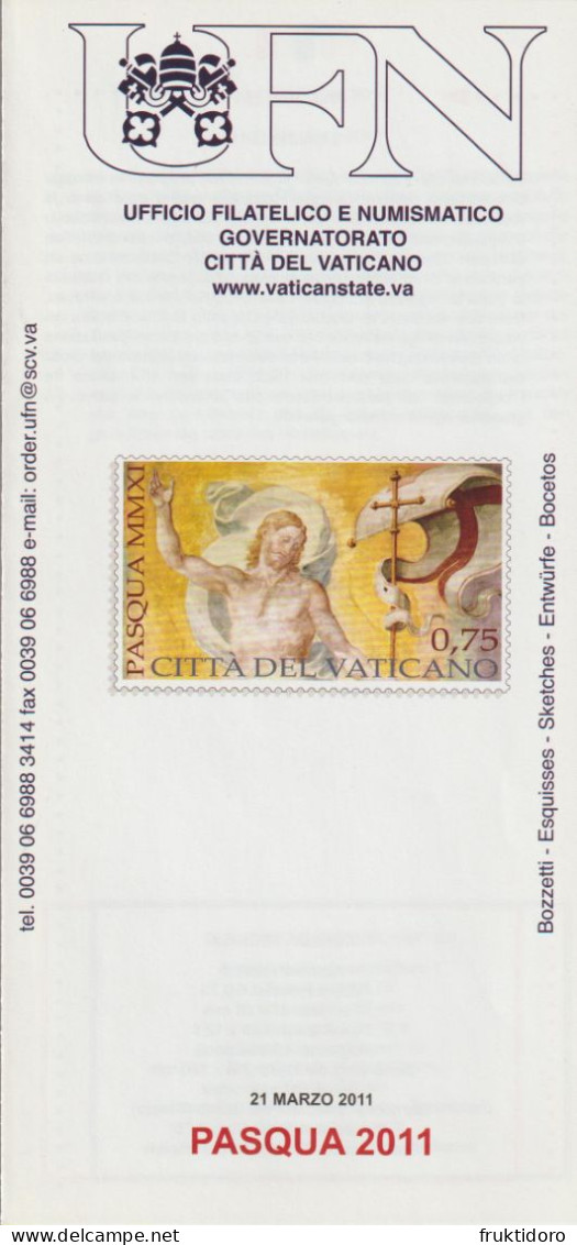 Vatican City Brochures Issues In 2011 Philatelic Program - Raffaello - The Room Of Heliodorus - Christmas - Collections