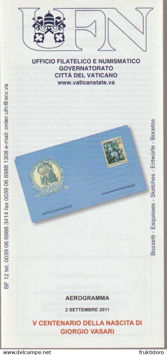 Vatican City Brochures Issues in 2011 Philatelic Program - Raffaello - The Room of Heliodorus - Christmas