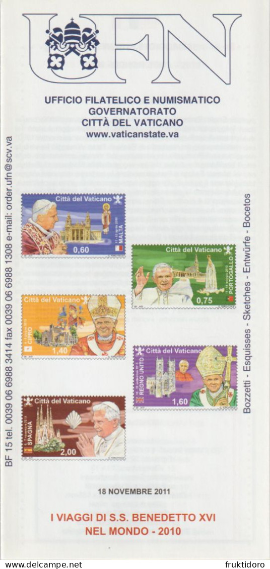 Vatican City Brochures Issues in 2011 Philatelic Program - Raffaello - The Room of Heliodorus - Christmas