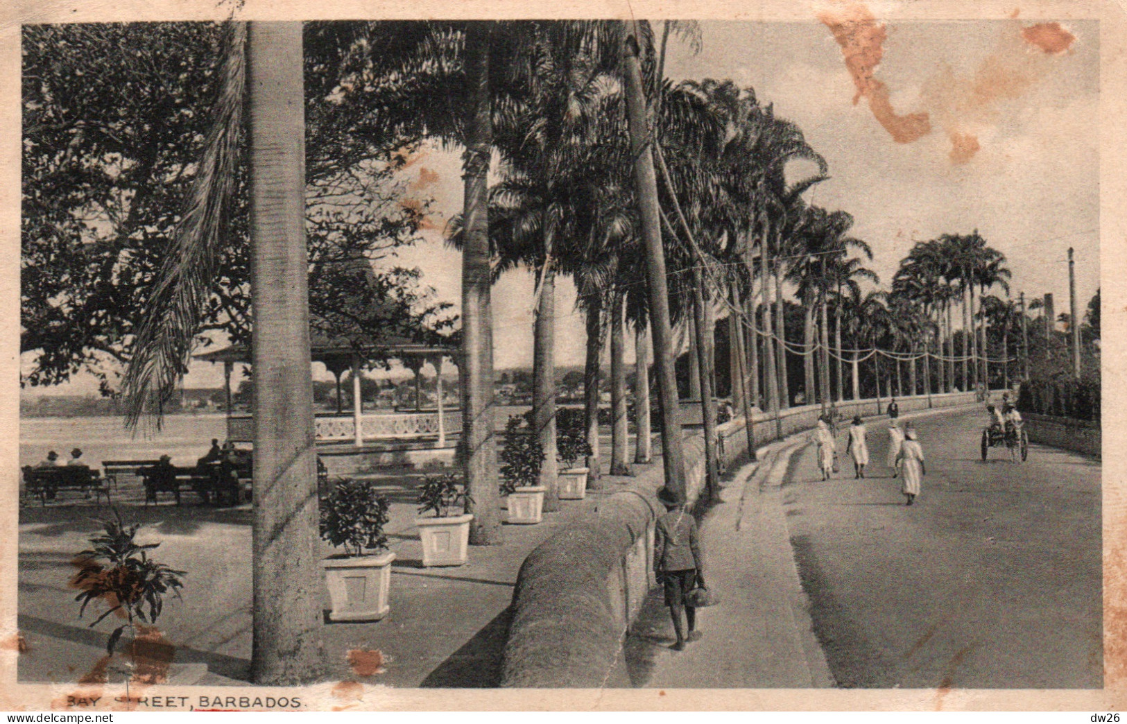 Barbades (Antilles) Bay Street, Barbados, Kiosque - Published By Bruce Weatherhead - Barbades