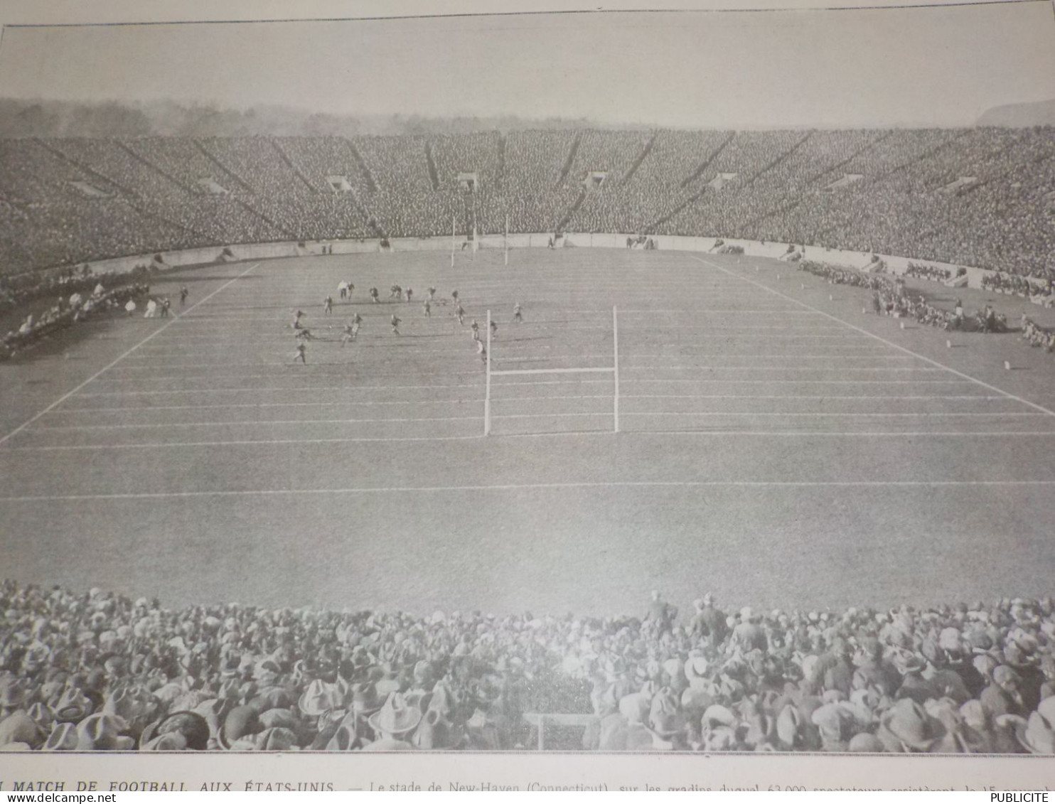 PHOTO MATCH DE FOOTBALL STADE DE NEW HAVEN  1919 - Autres & Non Classés