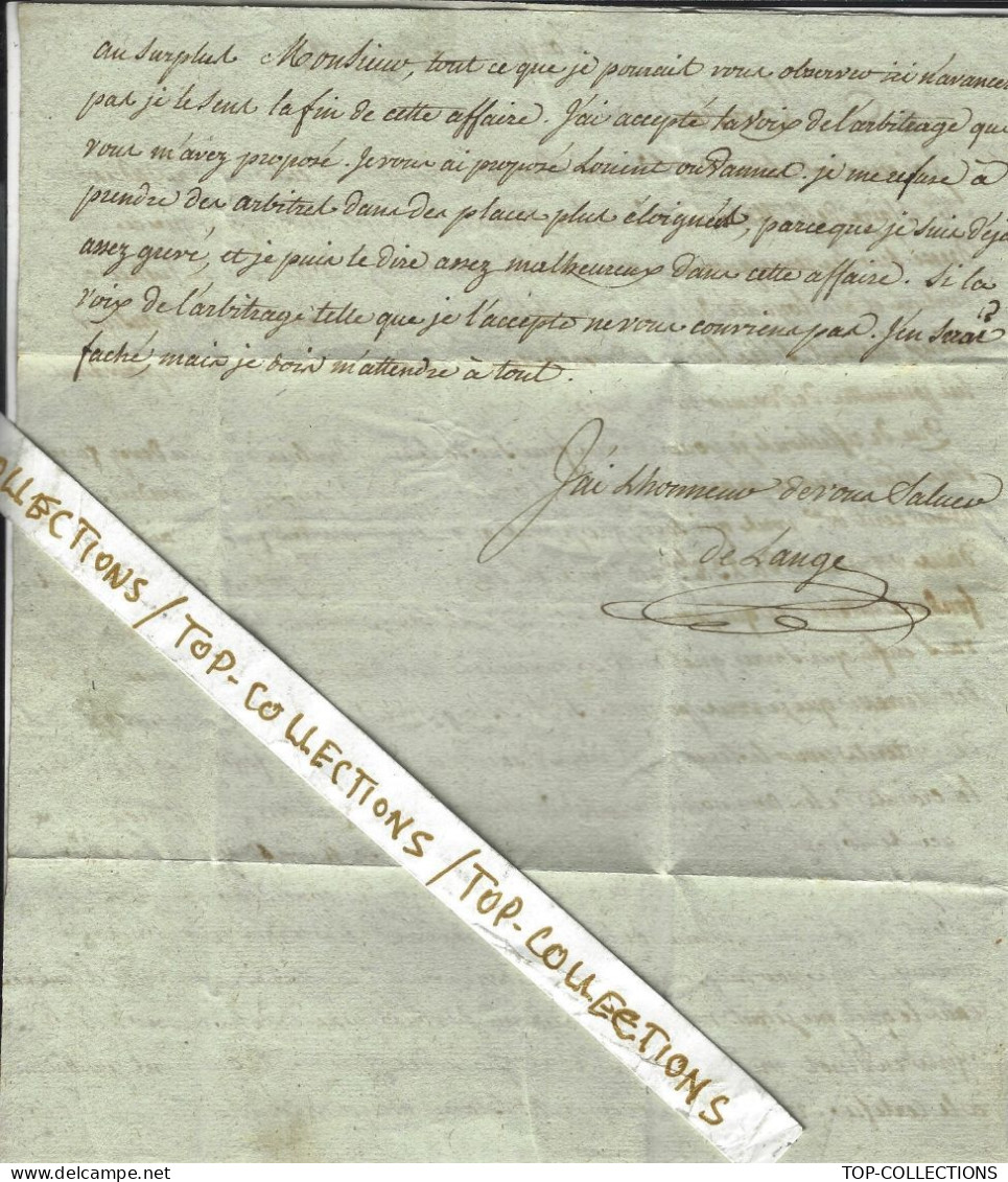 NAVIGATION OFFICIER De MARINE 1817  De Lange Sarzeau Morbihan > Denis Large Capitaine De Vaisseau  Binic Cotes D’Armor - Documents Historiques