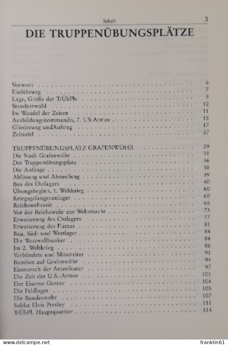 Die Truppenübungsplätze. Grafenwöhr. Hohenfels. Wildflecken. - Policía & Militar